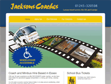 Tablet Screenshot of jacksonscoaches.com